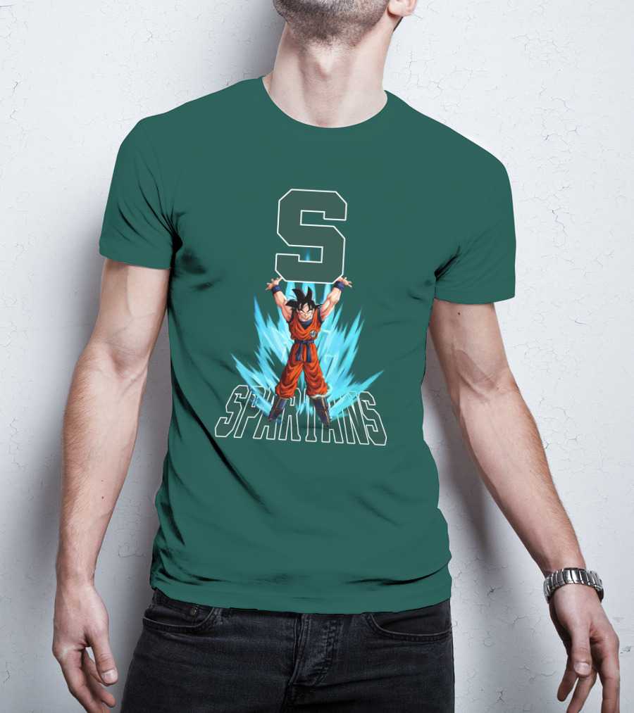 Michigan State Spartans Super Saiyan Goku Energy Burst T-Shirt