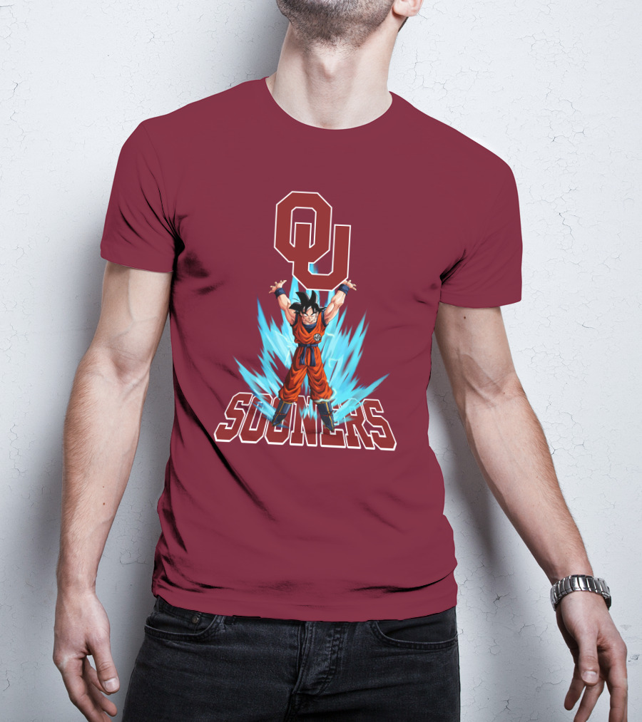Oklahoma Sooners Ou Songoku Super Saiyan Energy Burst T-Shirt