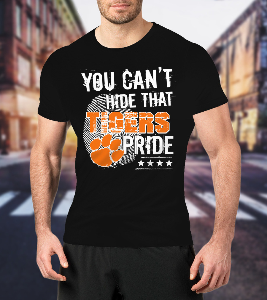 You Can't Hide That Tigers Pride Fingerprint Paw Stars T-Shirt