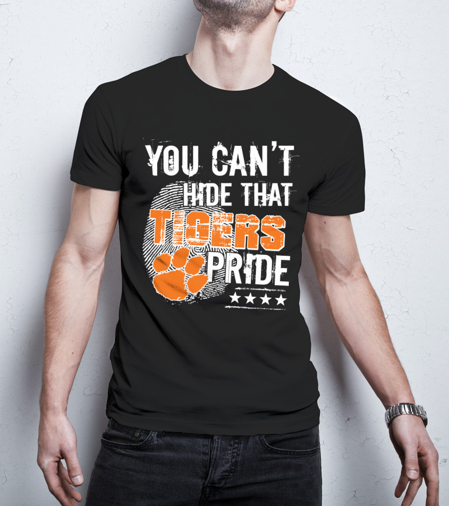 You Can't Hide That Tigers Pride Fingerprint Paw Stars T-Shirt