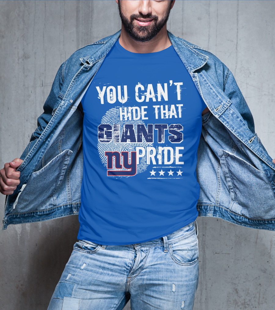 You Can't Hide That New York Giants Pride Ny Logo Stars T-Shirt