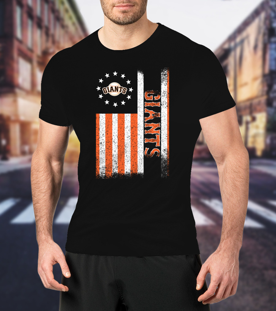 San Francisco Giants American Flag Themed Giants Stars And Stripes T-Shirt