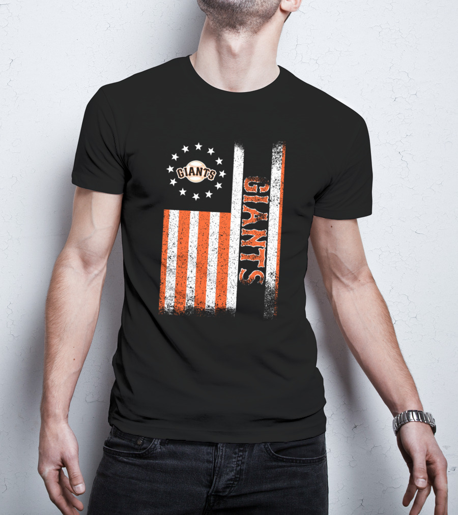 San Francisco Giants American Flag Themed Giants Stars And Stripes T-Shirt