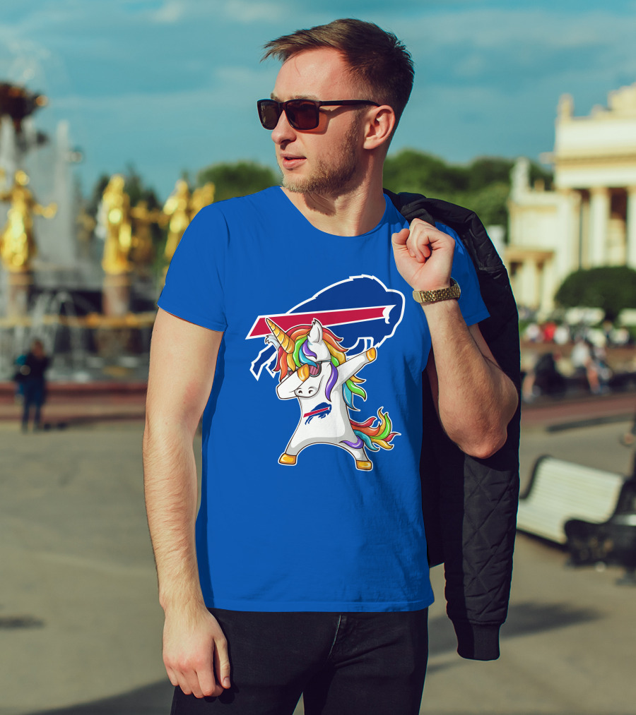 Buffalo Bills Unicorn Dabbing NFL Fan T-Shirt