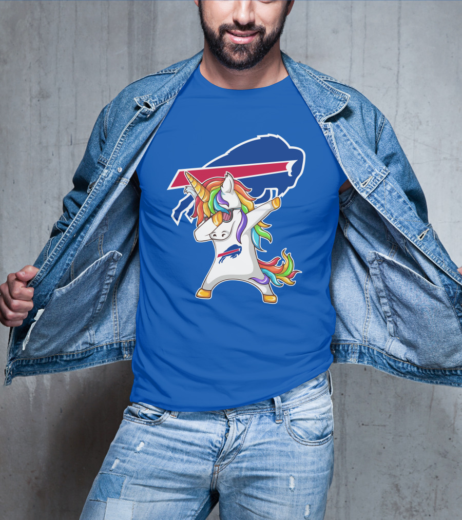 Buffalo Bills Unicorn Dabbing NFL Fan T-Shirt
