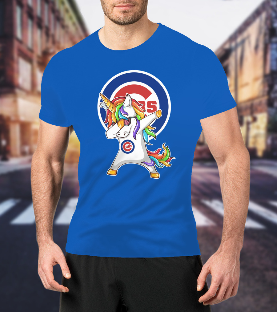 Chicago Cubs Unicorn Dabbing T-Shirt