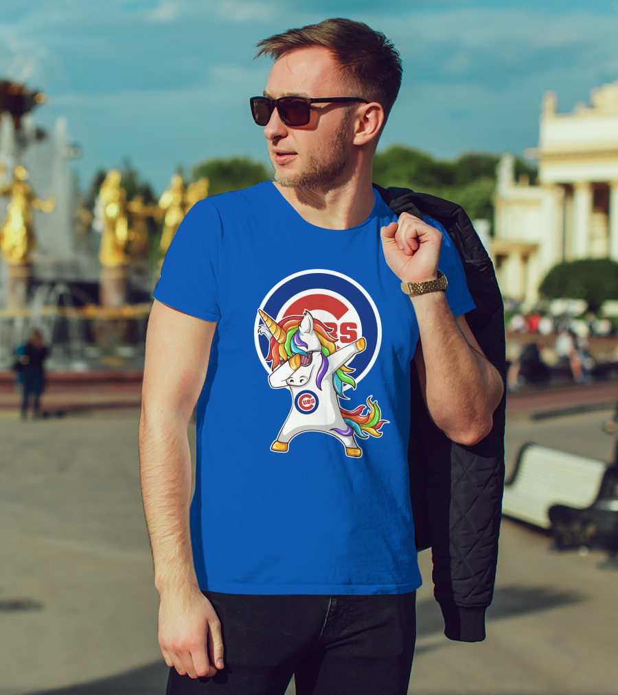 Chicago Cubs Unicorn Dabbing T-Shirt