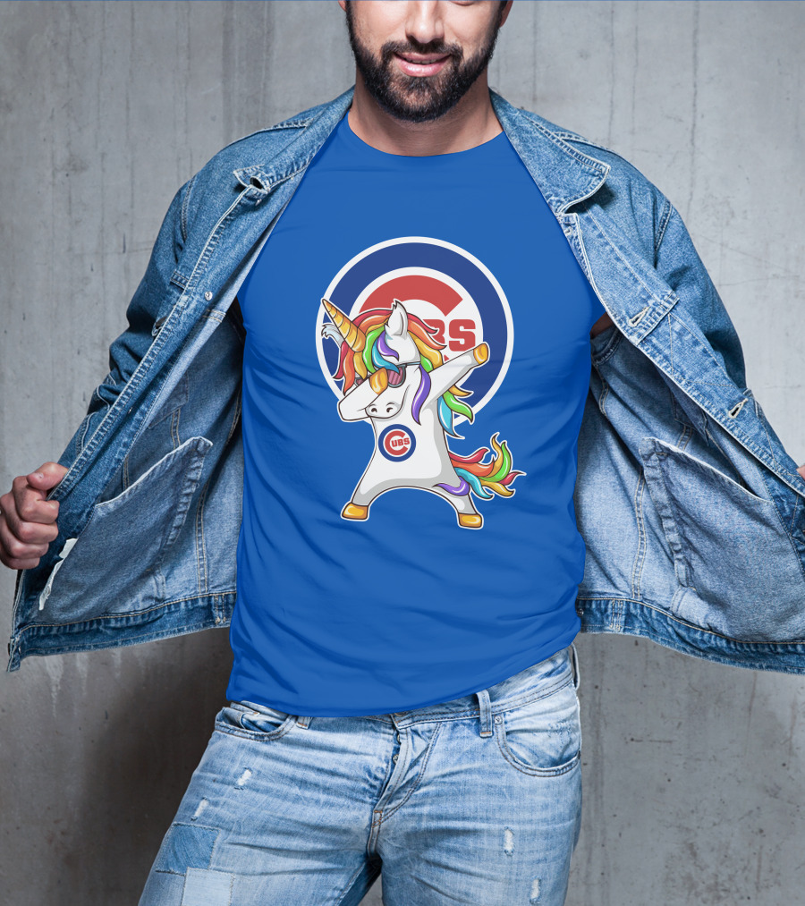 Chicago Cubs Unicorn Dabbing T-Shirt