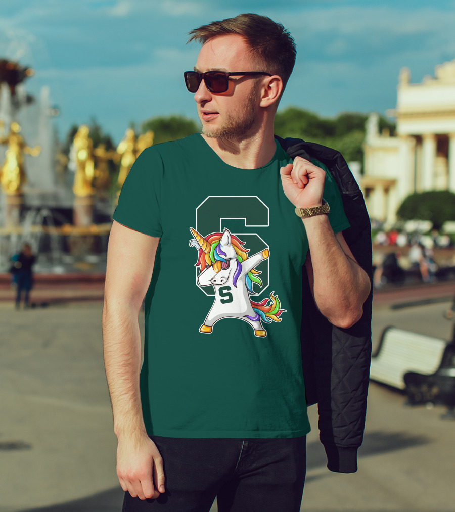 Michigan State Spartans Unicorn Dabbing S T-Shirt