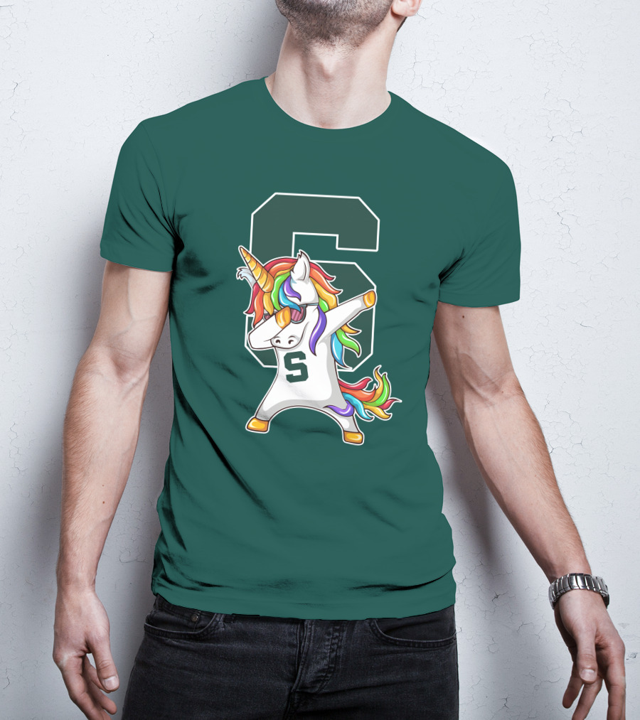 Michigan State Spartans Unicorn Dabbing S T-Shirt