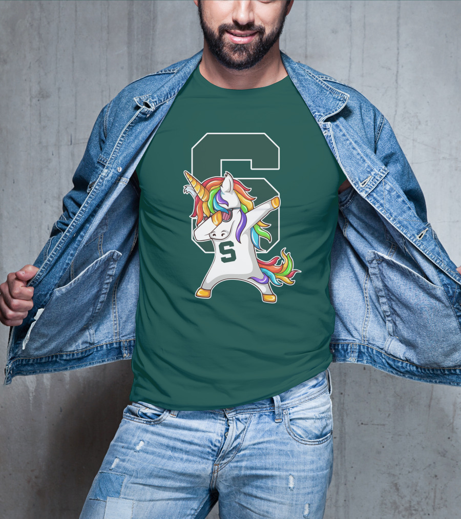Michigan State Spartans Unicorn Dabbing S T-Shirt