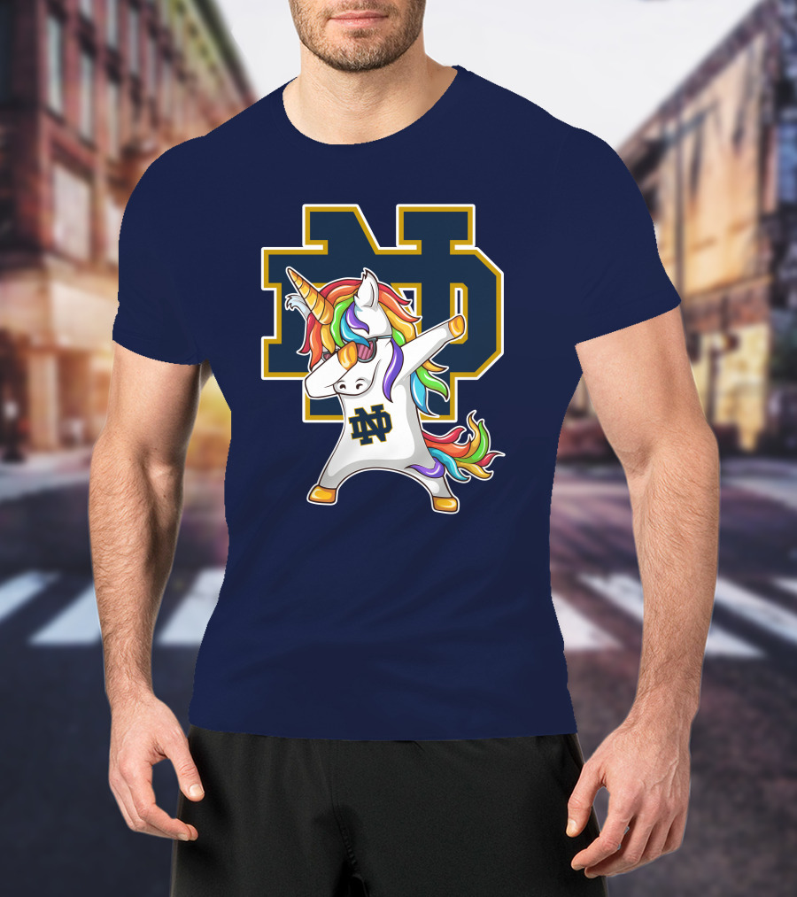 Notre Dame Fighting Irish Dab Unicorn ND T-Shirt