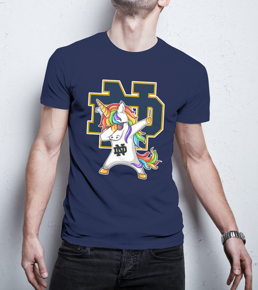 Notre Dame Fighting Irish Dab Unicorn ND T-Shirt