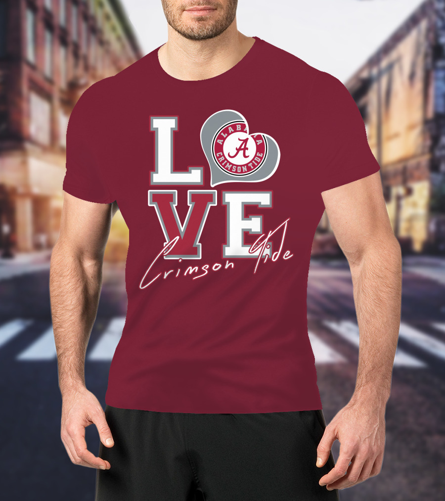 LOVE Alabama Crimson Tide T-Shirt