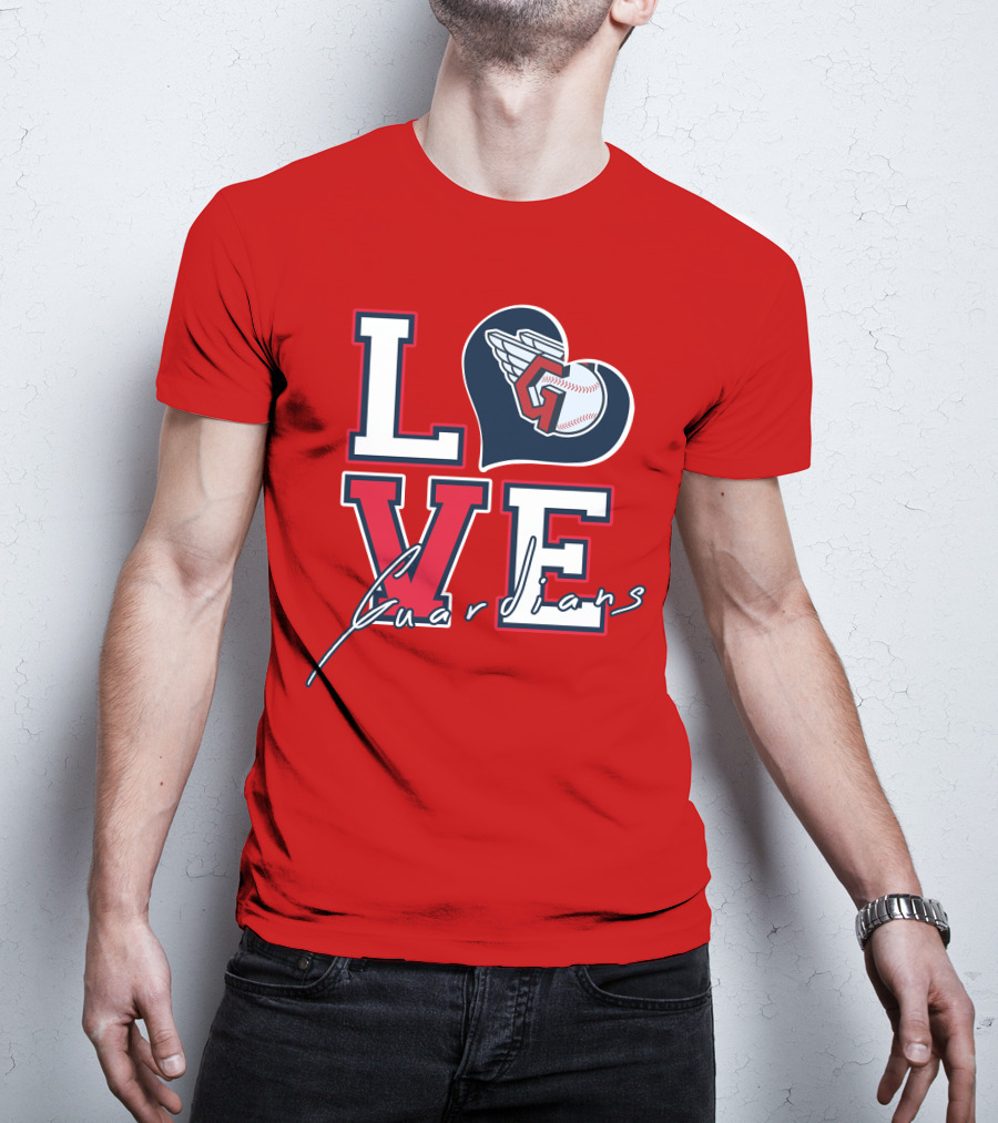 LOVE Guardians Baseball Heart T-Shirt