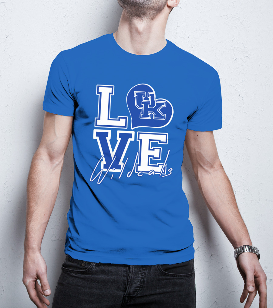 LOVE Kentucky Wildcats UK Heart Wildcats T-Shirt