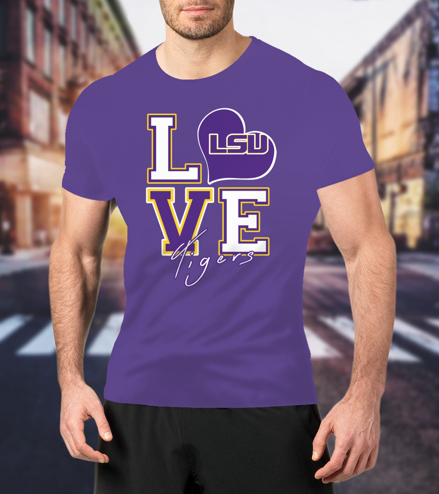 LOVE LSU Tigers T-Shirt
