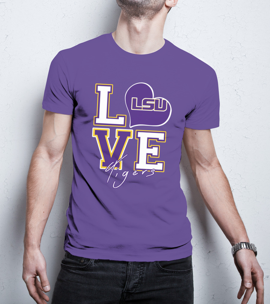 LOVE LSU Tigers T-Shirt