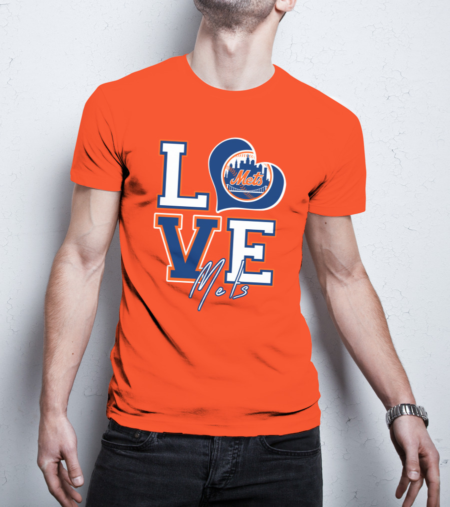 LOVE Mets New York Skyline T-Shirt