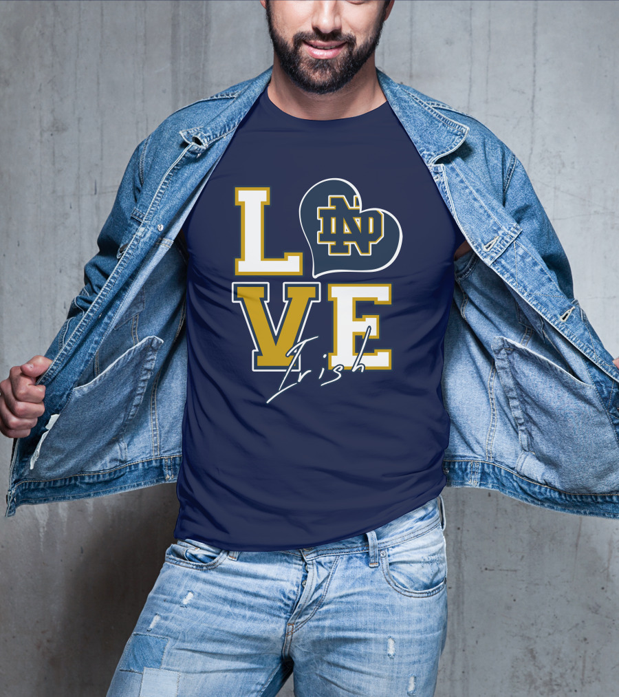 LOVE Notre Dame Irish ND T-Shirt
