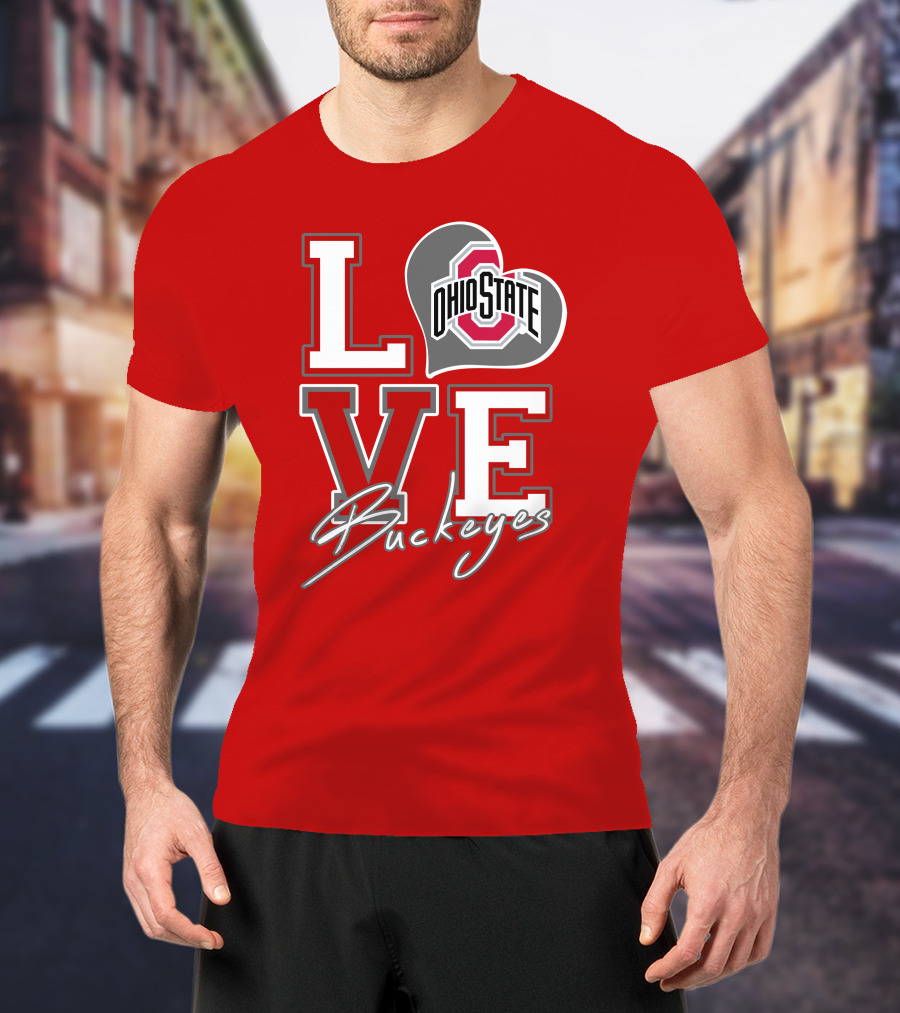 LOVE Ohio State Buckeyes T-Shirt