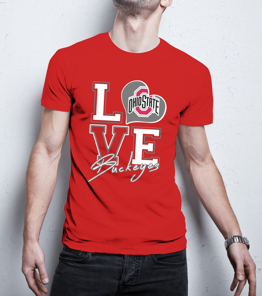 LOVE Ohio State Buckeyes T-Shirt