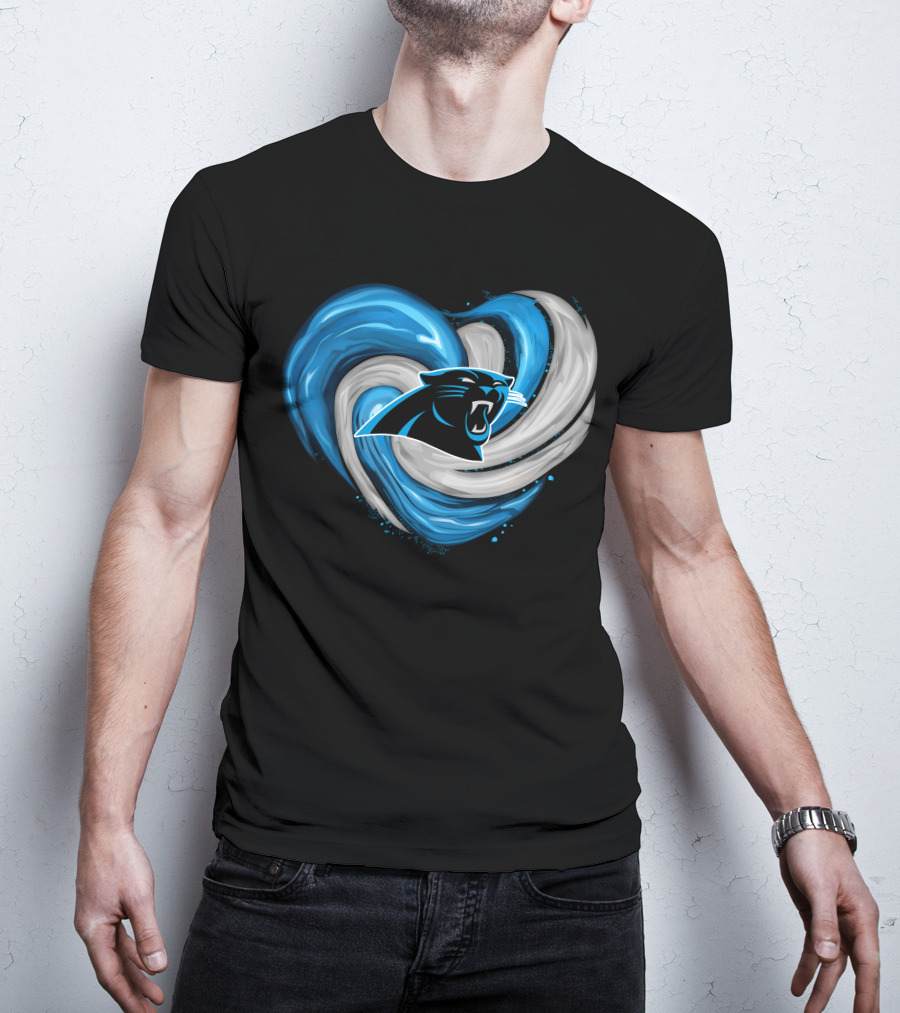 Carolina Panthers Heart Tornado T-Shirt