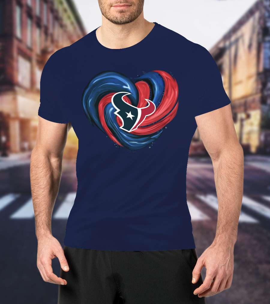 Houston Texans Tornado Heart T-Shirt