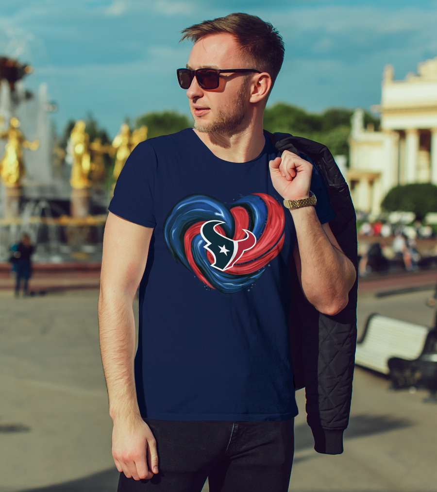 Houston Texans Tornado Heart T-Shirt