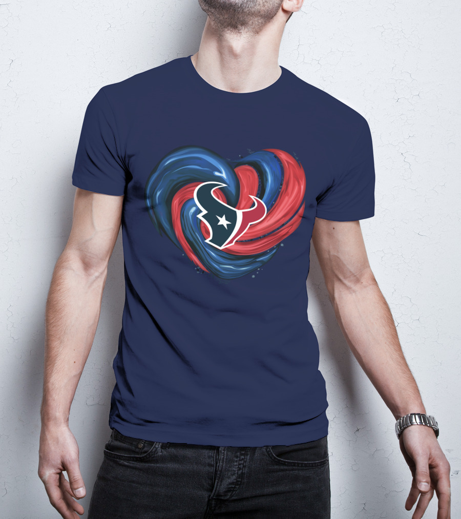 Houston Texans Tornado Heart T-Shirt