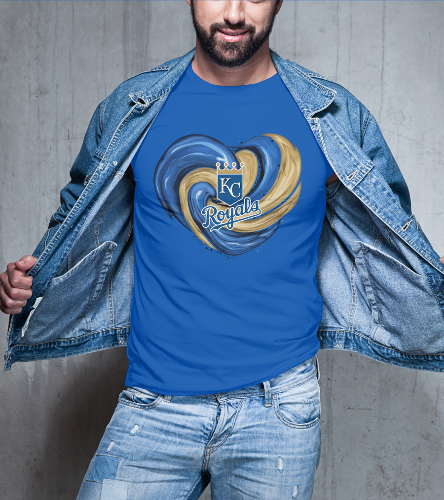 KC Royals Tornado Heart Royals Crest T-Shirt