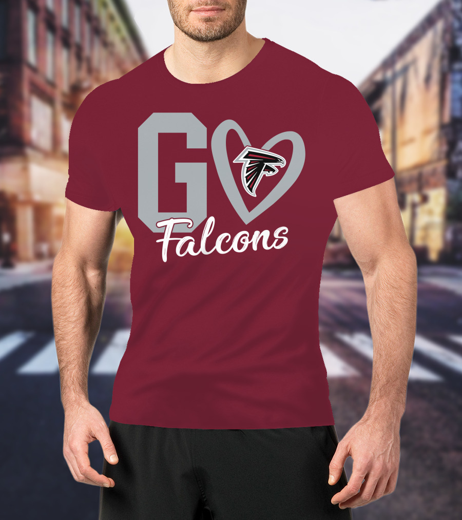 Go Falcons Heart T-Shirt