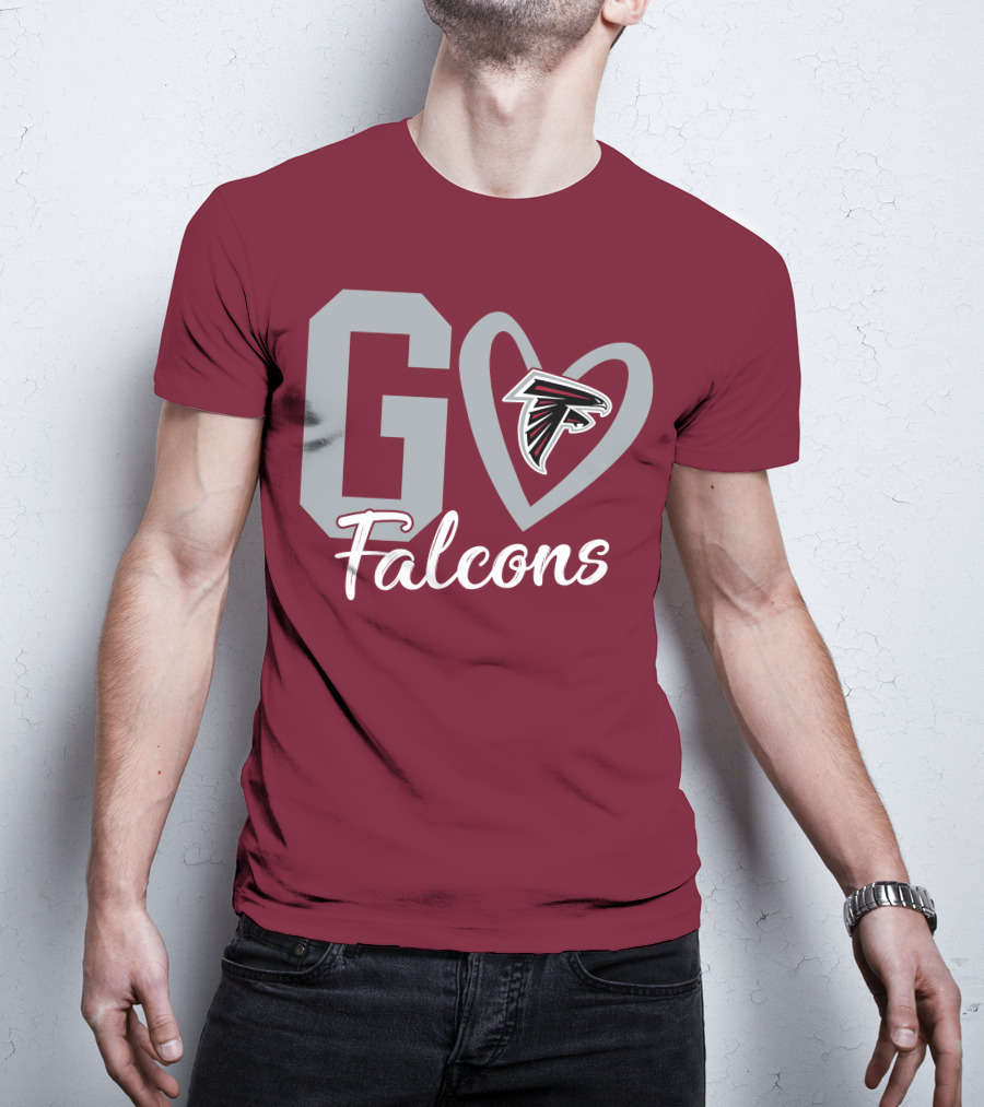 Go Falcons Heart T-Shirt