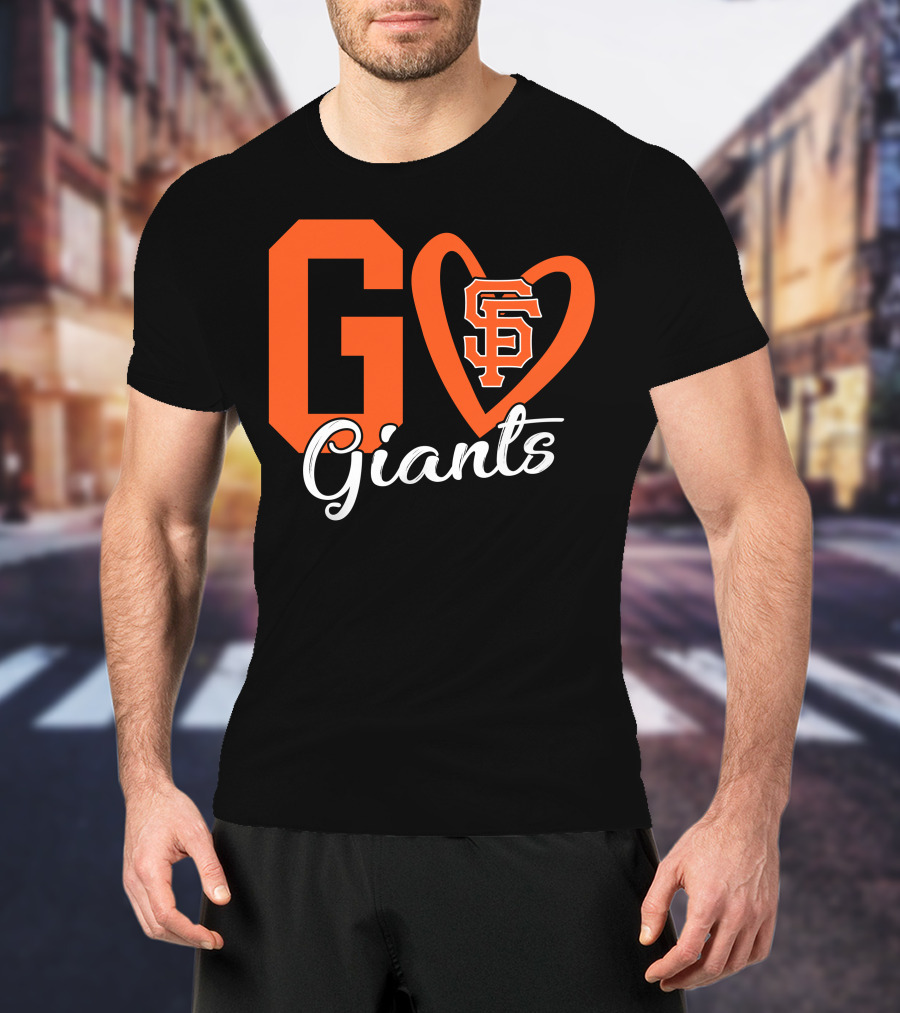 Go Giants SF Heart T-Shirt