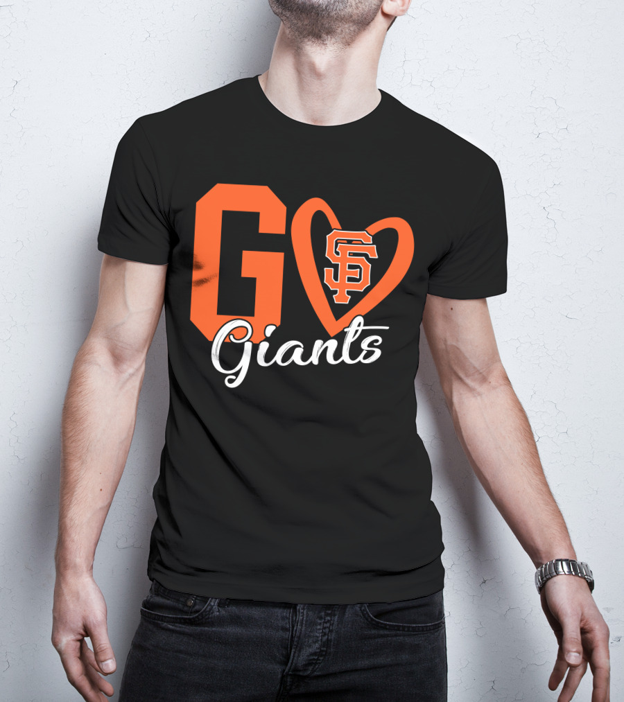 Go Giants SF Heart T-Shirt