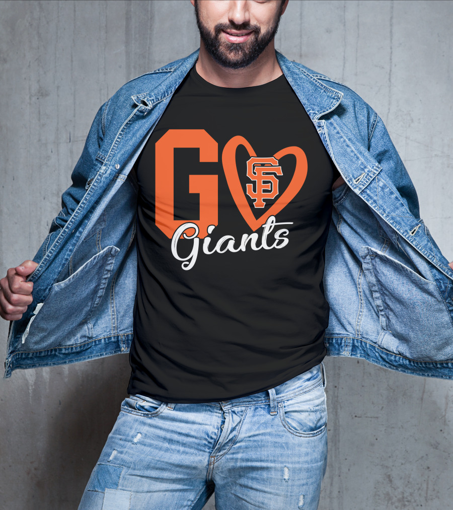 Go Giants SF Heart T-Shirt