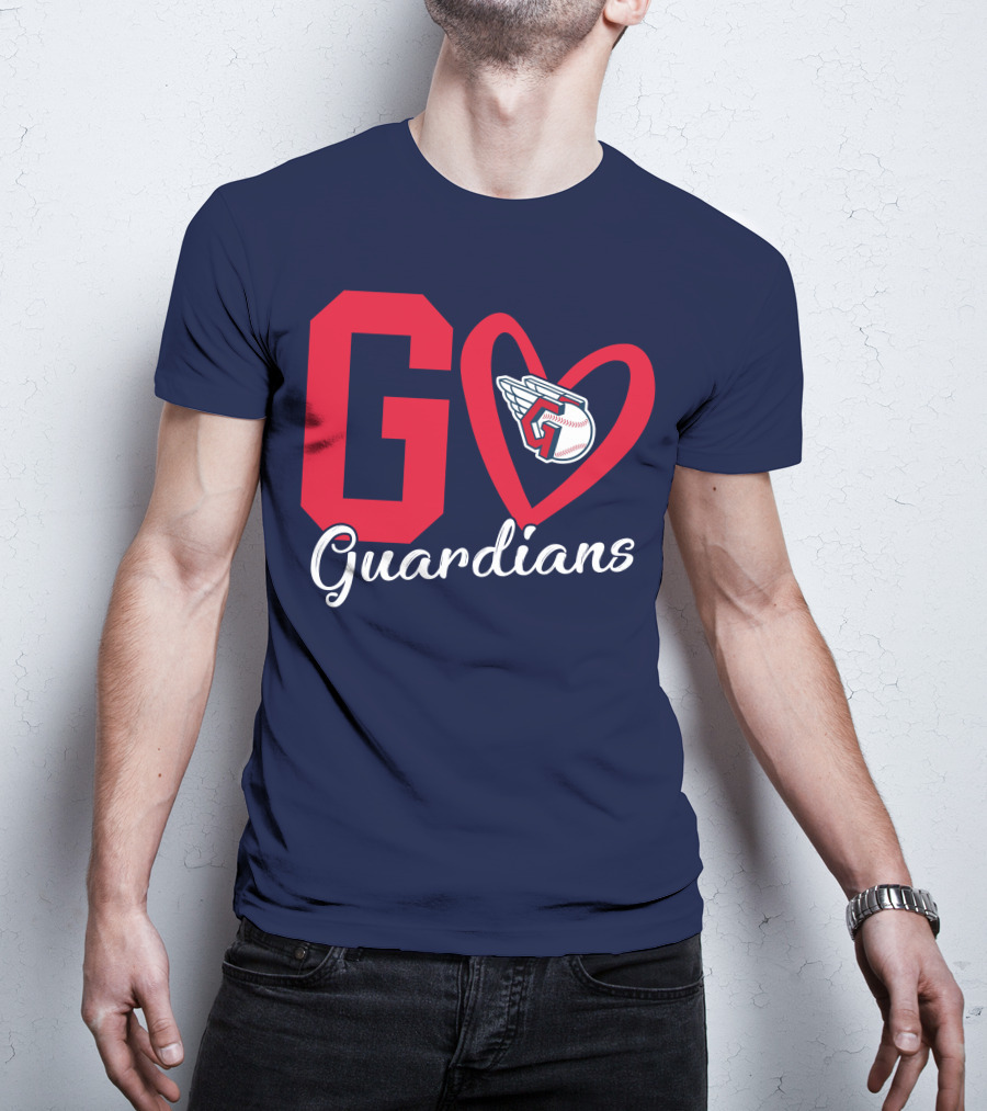 Go Guardians Baseball Heart Winged T-Shirt