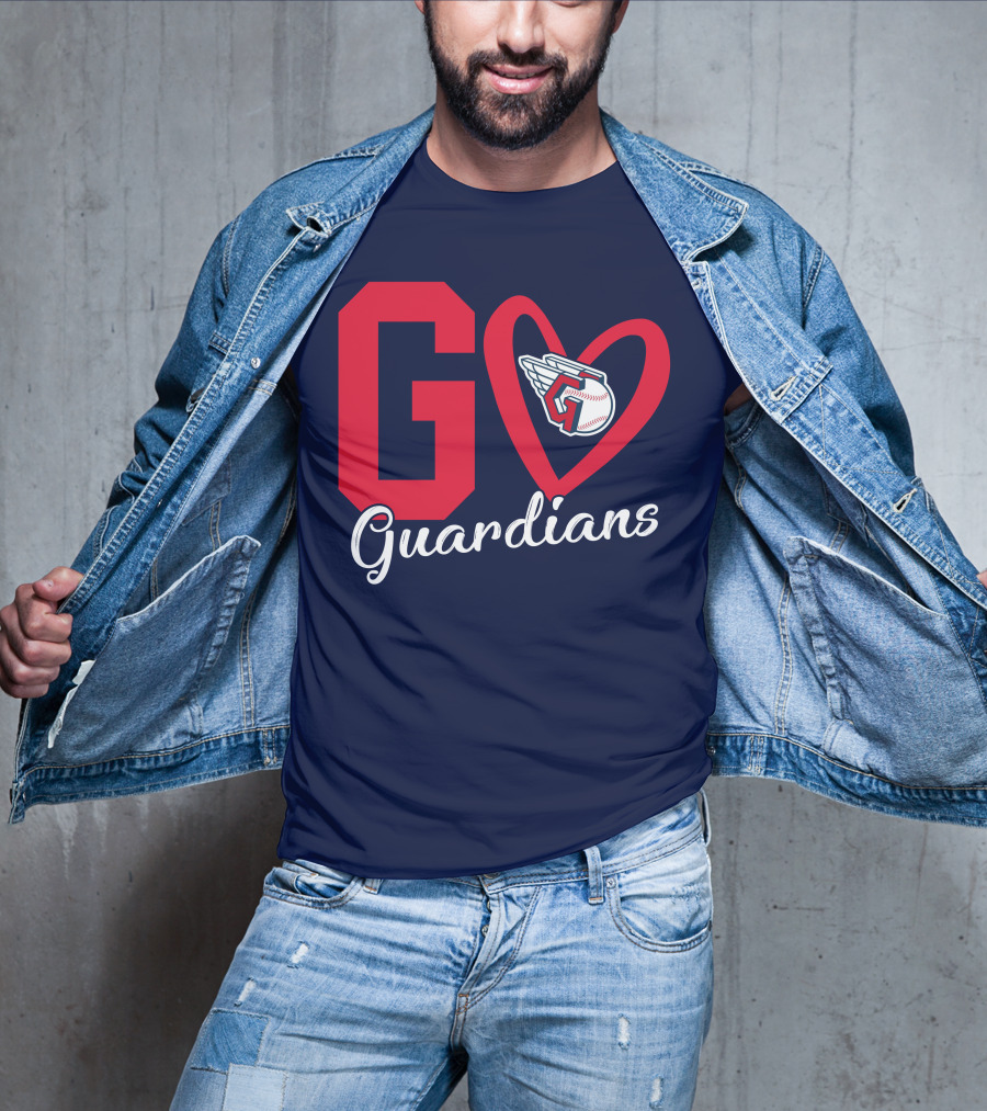 Go Guardians Baseball Heart Winged T-Shirt