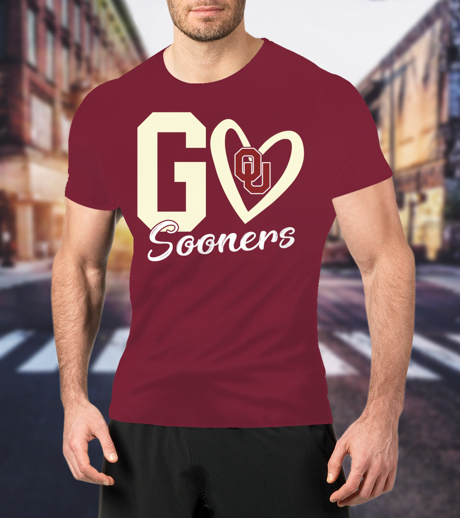 Go Sooners OU Heart T-Shirt