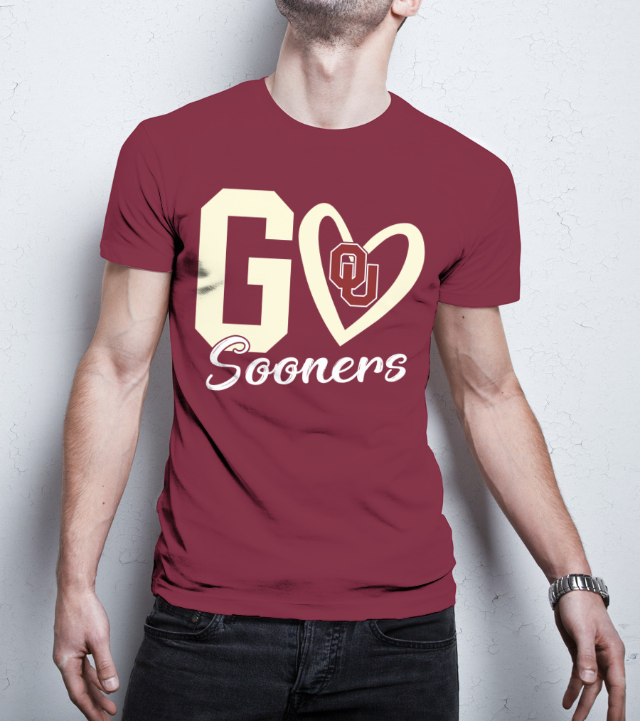 Go Sooners OU Heart T-Shirt