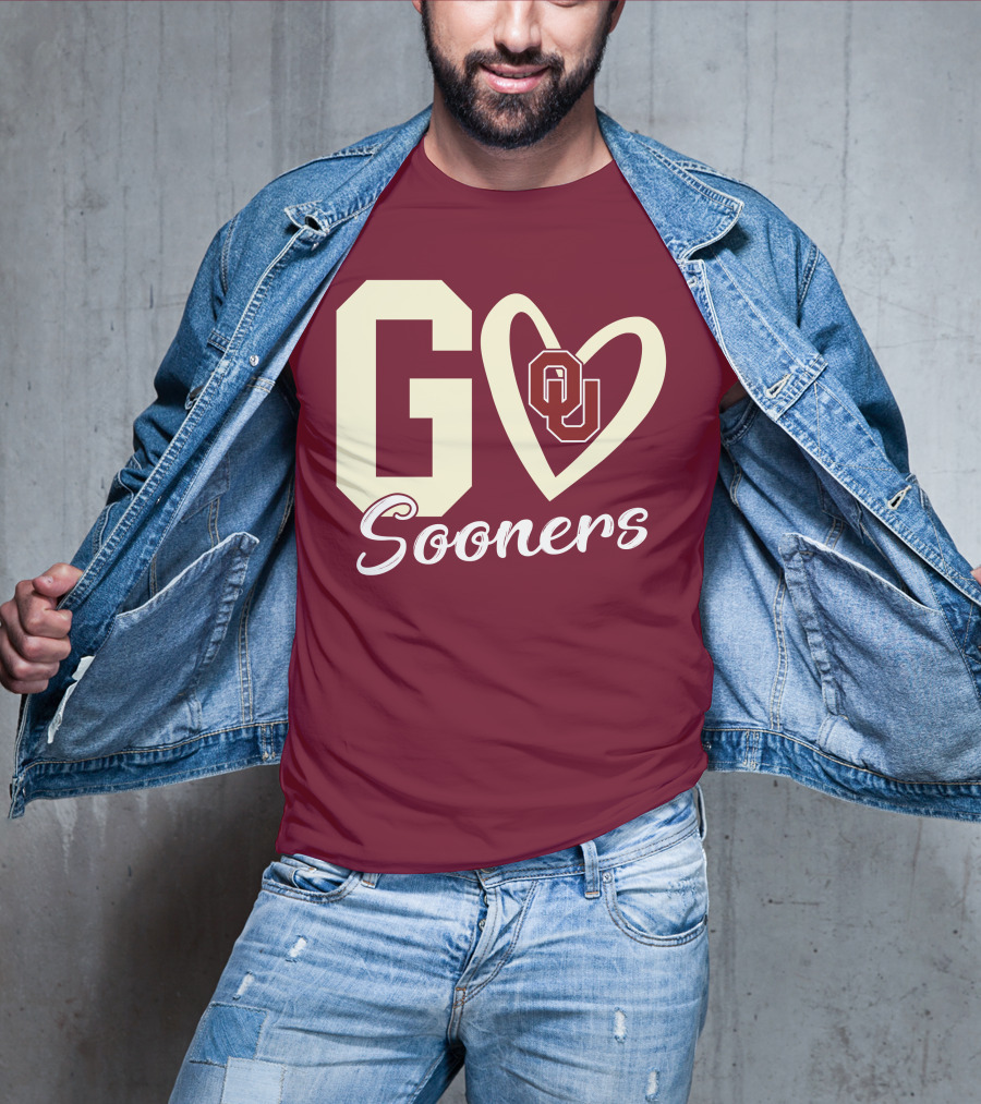 Go Sooners OU Heart T-Shirt