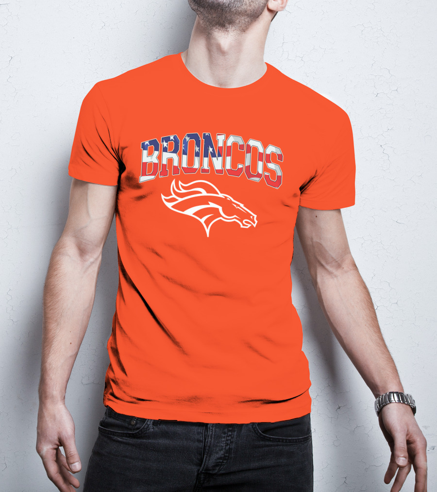 Denver Broncos American Flag T-Shirt