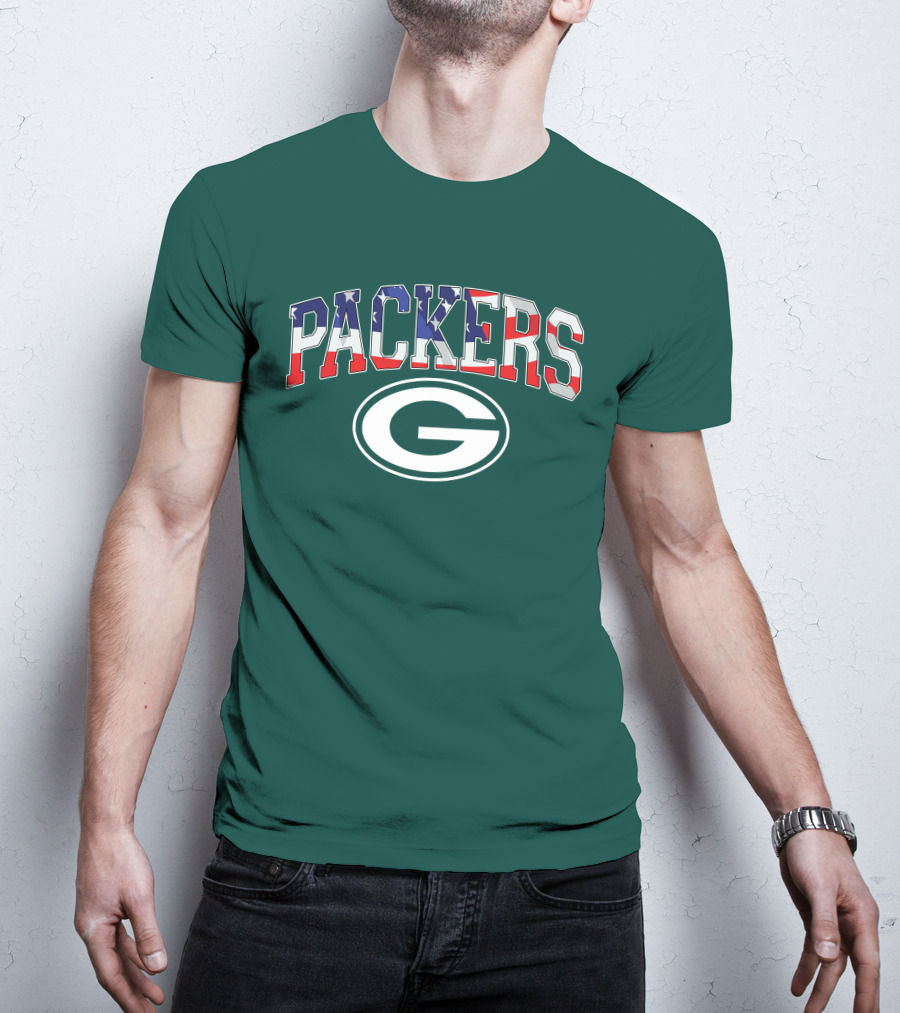 Packers G Logo American Flag T-Shirt