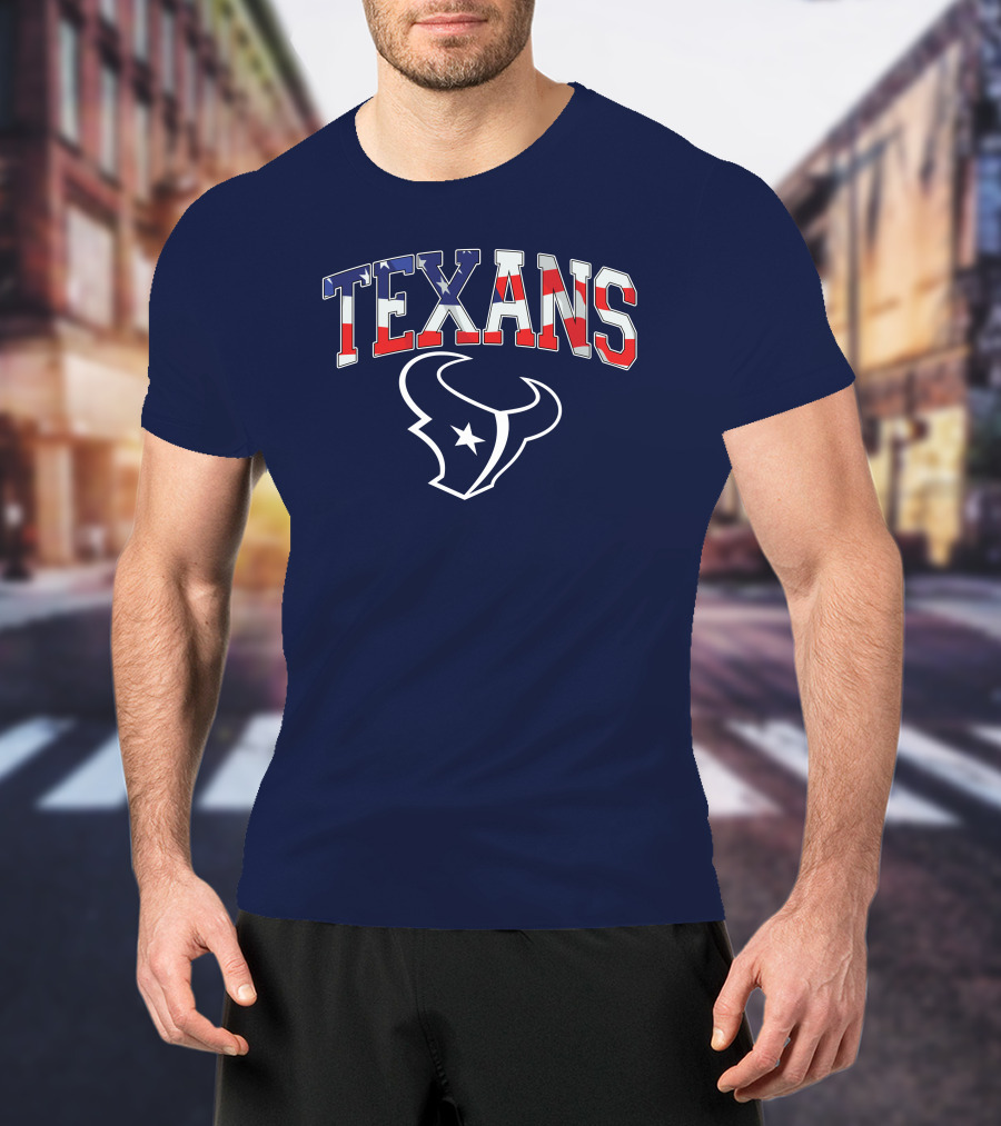 Texans American Flag T-Shirt