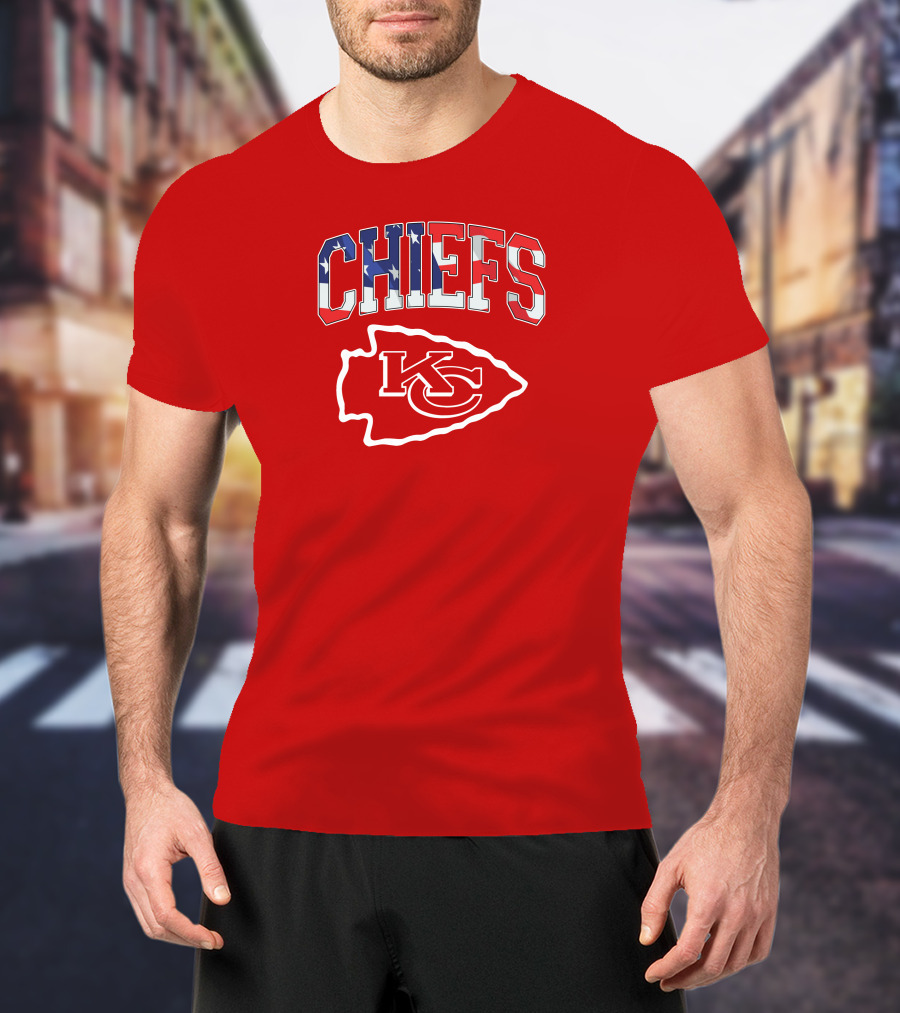 Chiefs Kc Kansas City American Flag T-Shirt