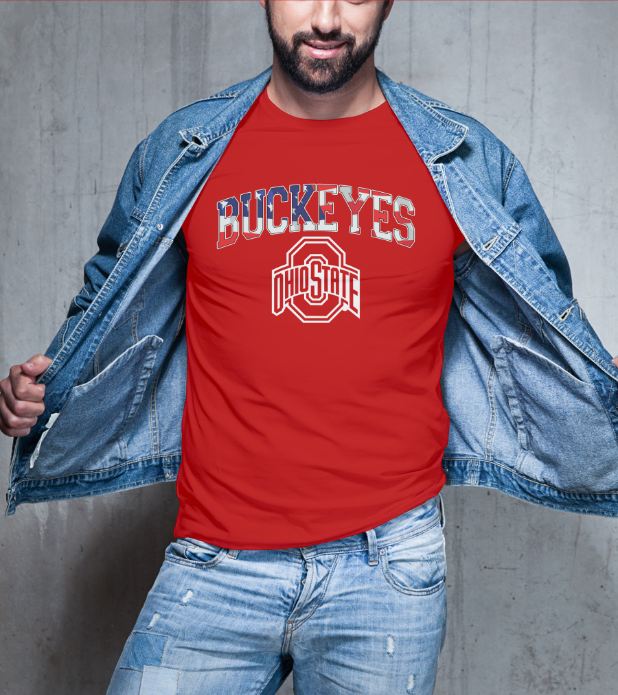 Ohio State Buckeyes American Flag Buckeyes Ohio State T-Shirt