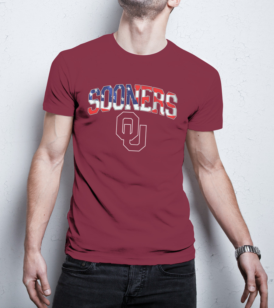 Sooners American Flag OU T-Shirt