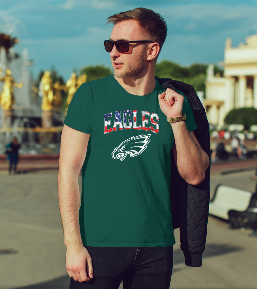 Eagles American Flag Philadelphia T-Shirt