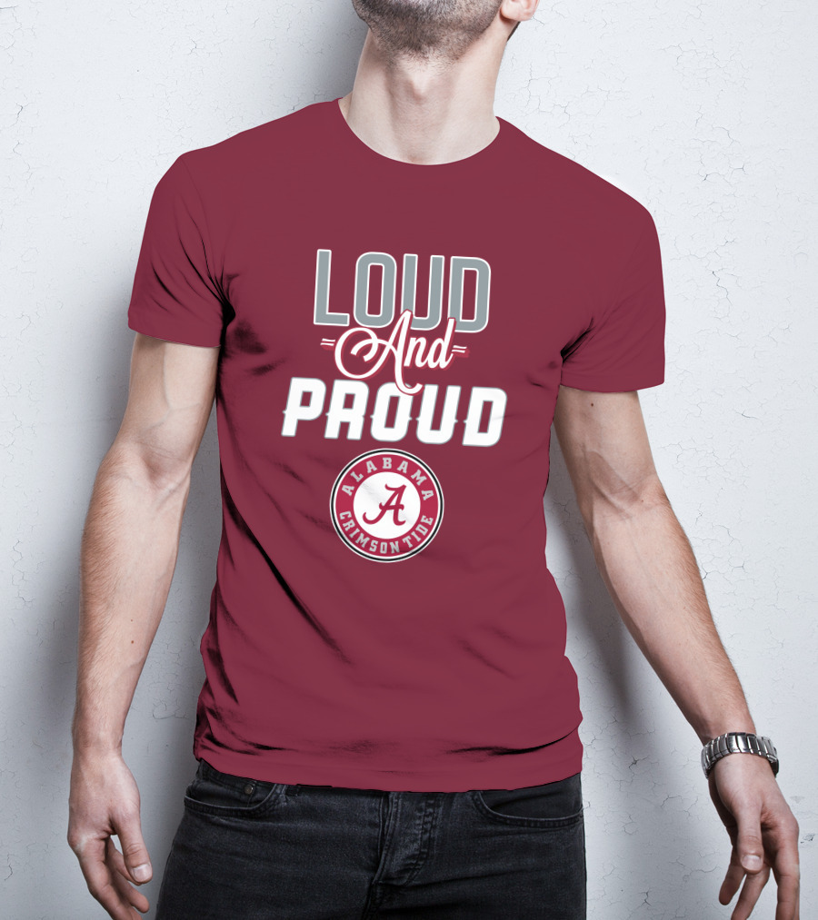 Alabama Crimson Tide Loud And Proud Enthusiast Spirit T-Shirt