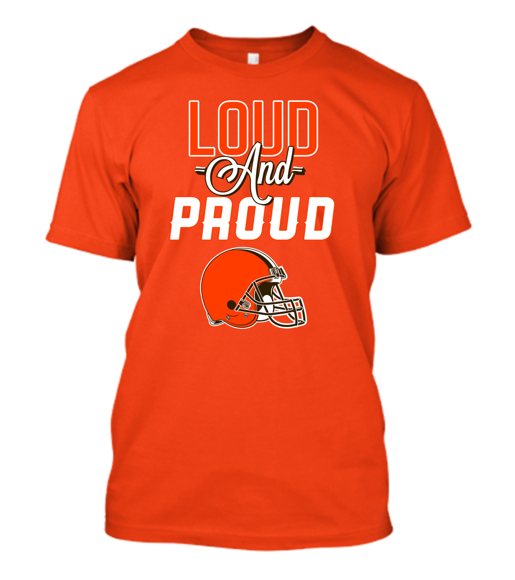 Cleveland Browns Loud And Proud Helmet T-Shirt